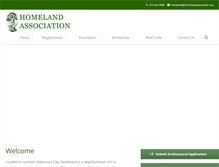 Tablet Screenshot of homelandassociation.org